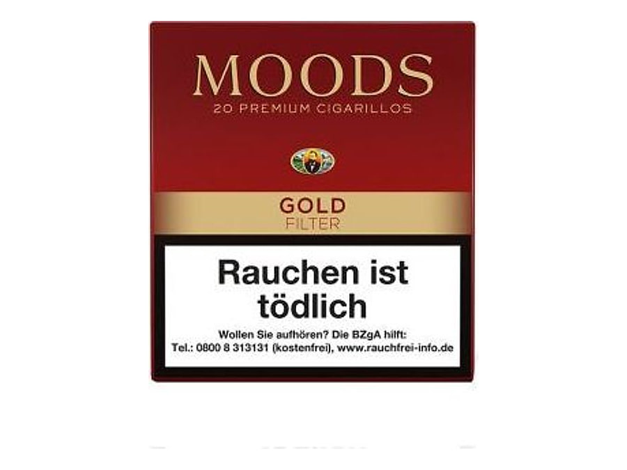 Dannemann Moods Gold Filter - 20er, Format Cigarillo