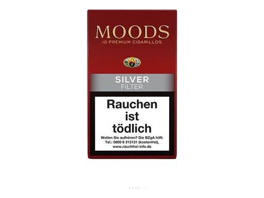Dannemann Moods Silver - 10er, Format Cigarillo