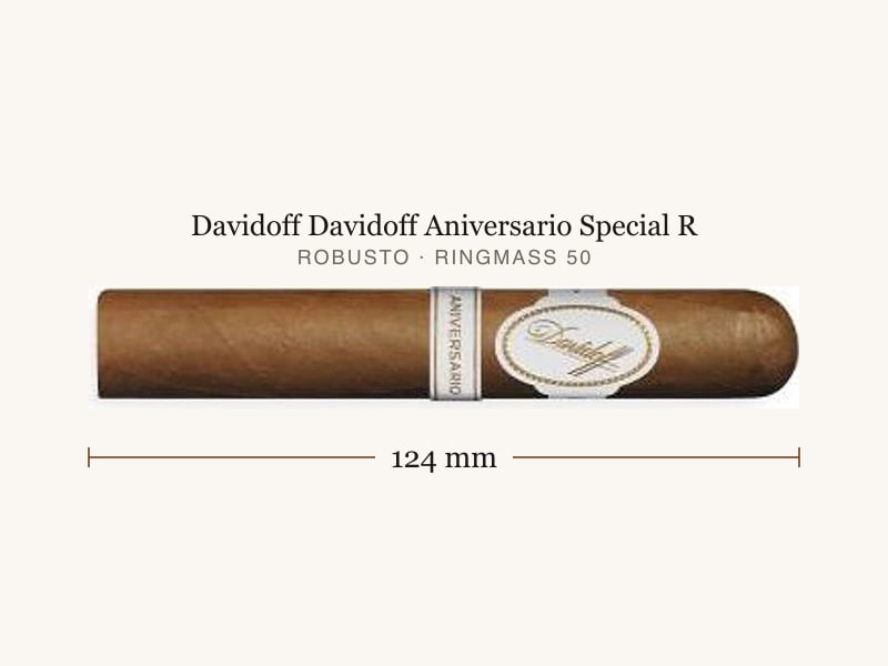 Davidoff Davidoff Aniversario Special R, Maßangaben: Länge 124 mm, Ringmaß 50