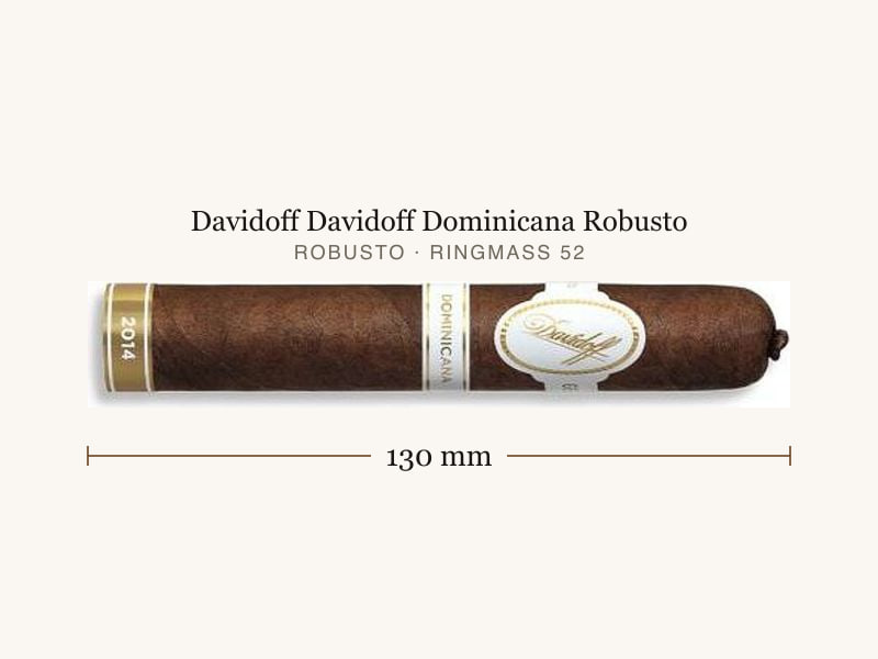 Davidoff Davidoff Dominicana Robusto, Maßangaben: Länge 130 mm, Ringmaß 52