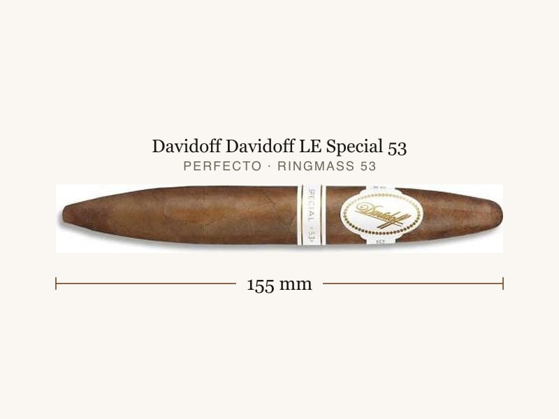 Davidoff Davidoff LE Special 53, Maßangaben: Länge 155 mm, Ringmaß 53