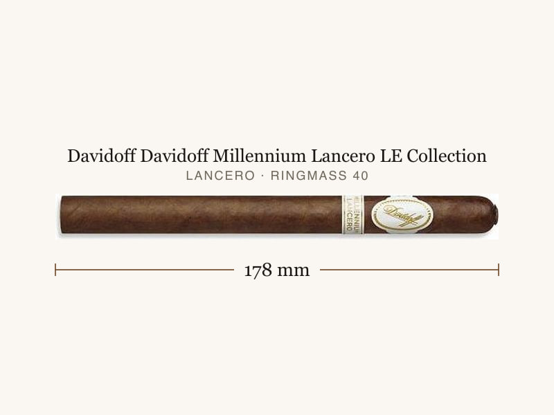 Davidoff Davidoff Millennium Lancero LE Collection, Maßangaben: Länge 178 mm, Ringmaß 40