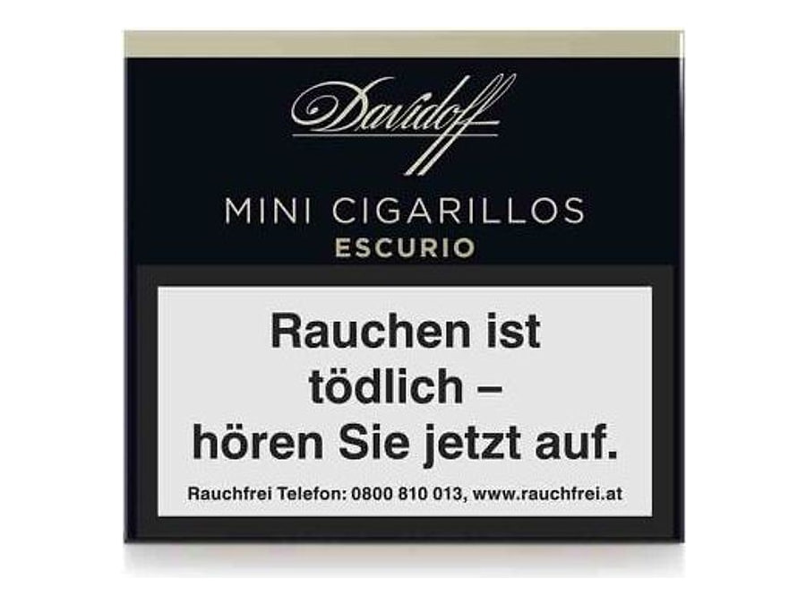 Davidoff Mini Cigarillos Escurio 20er, Format Cigarillo, Herkunft Dominikanische Republik