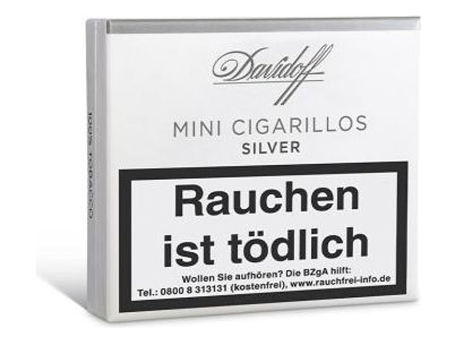 Davidoff Mini Cigarillos Silver, Format Cigarillo, Herkunft Dominikanische Republik