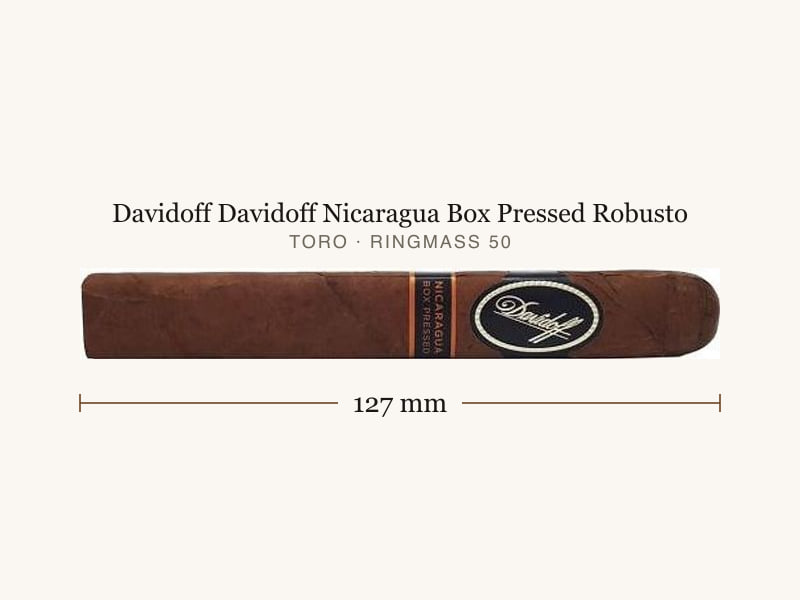 Davidoff Davidoff Nicaragua Box Pressed Robusto, Maßangaben: Länge 127 mm, Ringmaß 50