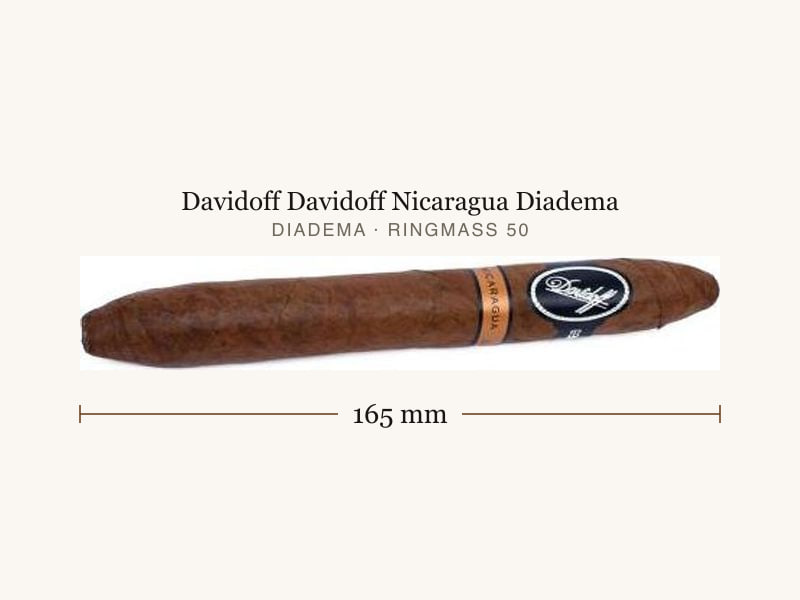 Davidoff Davidoff Nicaragua Diadema, Maßangaben: Länge 165 mm, Ringmaß 50