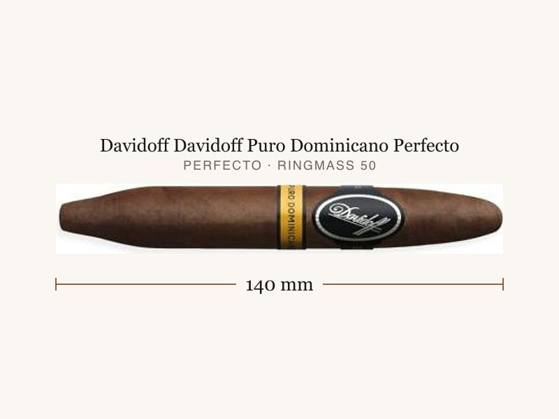 Davidoff Davidoff Puro Dominicano Perfecto, Maßangaben: Länge 140 mm, Ringmaß 50
