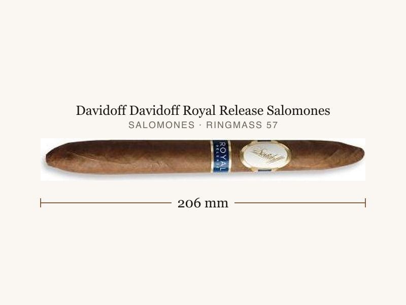 Davidoff Davidoff Royal Release Salomones, Maßangaben: Länge 206 mm, Ringmaß 57