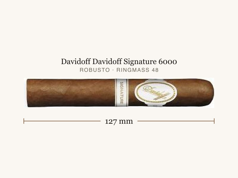Davidoff Davidoff Signature 6000, Maßangaben: Länge 127 mm, Ringmaß 48