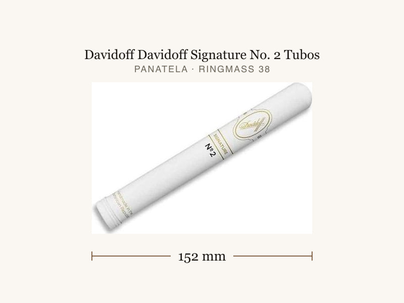 Davidoff Davidoff Signature No. 2 Tubos, Maßangaben: Länge 152 mm, Ringmaß 38