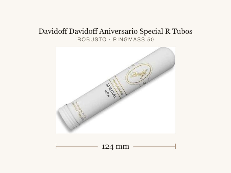 Davidoff Davidoff Aniversario Special R Tubos, Maßangaben: Länge 124 mm, Ringmaß 50