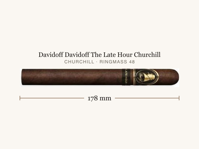 Davidoff Davidoff The Late Hour Churchill, Maßangaben: Länge 178 mm, Ringmaß 48