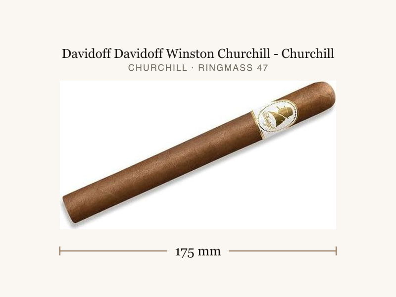 Davidoff Davidoff Winston Churchill - Churchill, Maßangaben: Länge 175 mm, Ringmaß 47