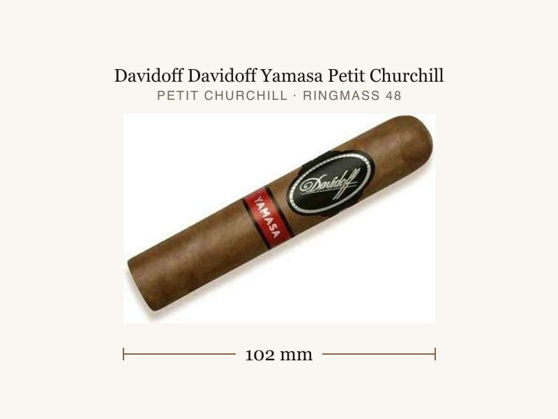 Davidoff Davidoff Yamasa Petit Churchill, Maßangaben: Länge 102 mm, Ringmaß 48