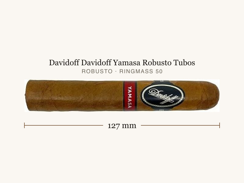 Davidoff Davidoff Yamasa Robusto Tubos, Maßangaben: Länge 127 mm, Ringmaß 50