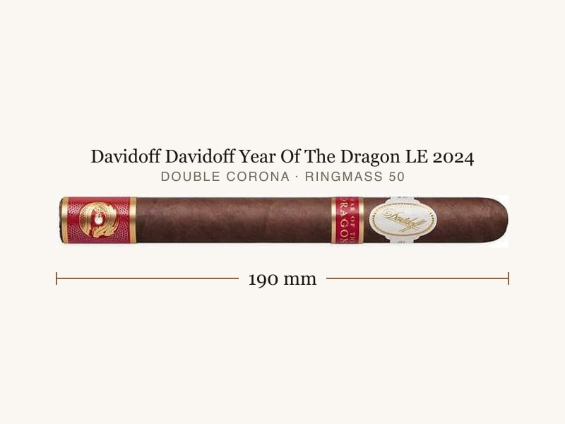Davidoff Davidoff Year Of The Dragon LE 2024, Maßangaben: Länge 190 mm, Ringmaß 50