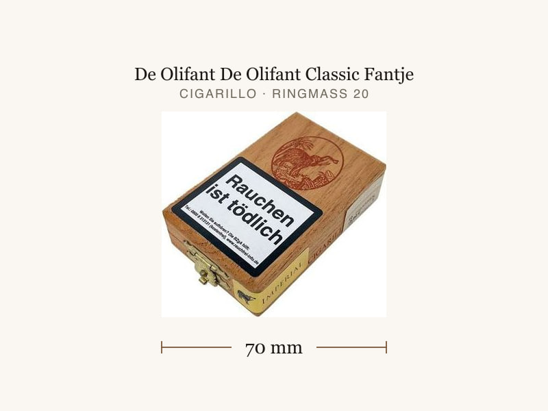 De Olifant De Olifant Classic Fantje, Maßangaben: Länge 70 mm, Ringmaß 20