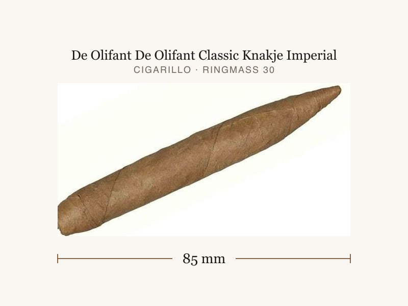 De Olifant De Olifant Classic Knakje Imperial, Maßangaben: Länge 85 mm, Ringmaß 30