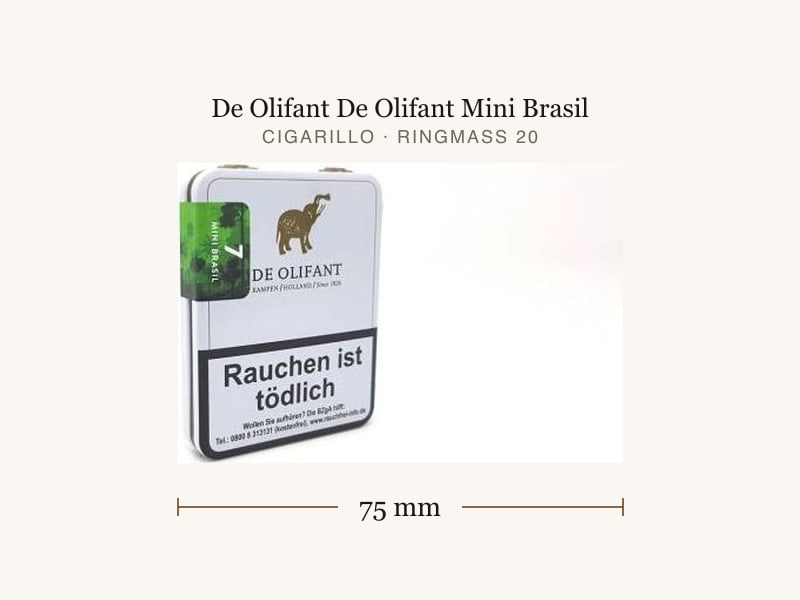 De Olifant De Olifant Mini Brasil, Maßangaben: Länge 75 mm, Ringmaß 20