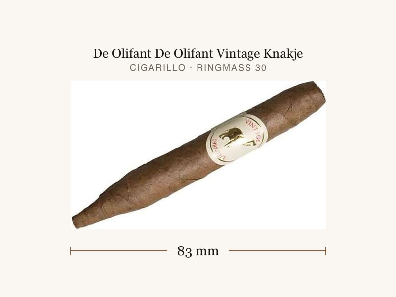 De Olifant De Olifant Vintage Knakje, Maßangaben: Länge 83 mm, Ringmaß 30
