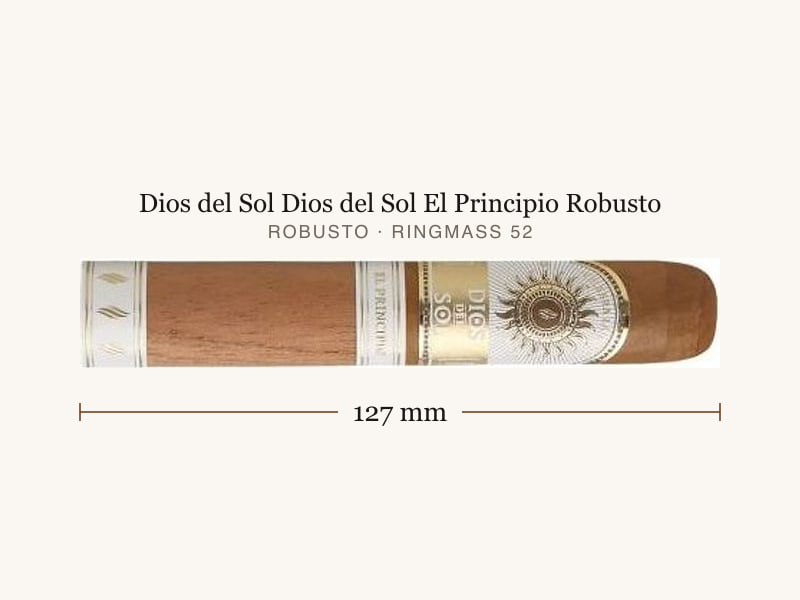Dios del Sol Dios del Sol El Principio Robusto, Maßangaben: Länge 127 mm, Ringmaß 52
