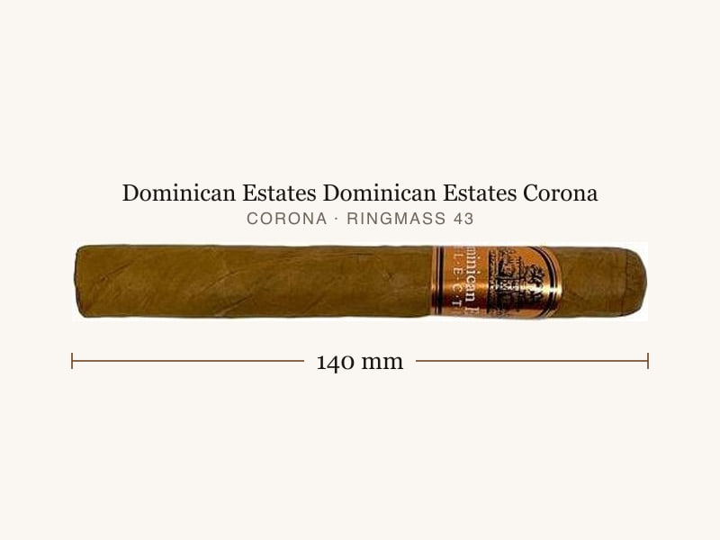 Dominican Estates Dominican Estates Corona, Maßangaben: Länge 140 mm, Ringmaß 43