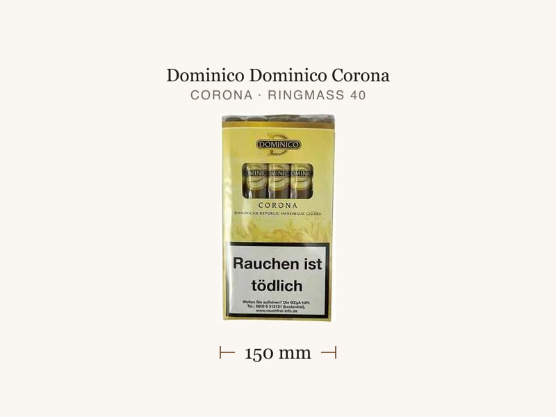 Dominico Dominico Corona, Maßangaben: Länge 150 mm, Ringmaß 40