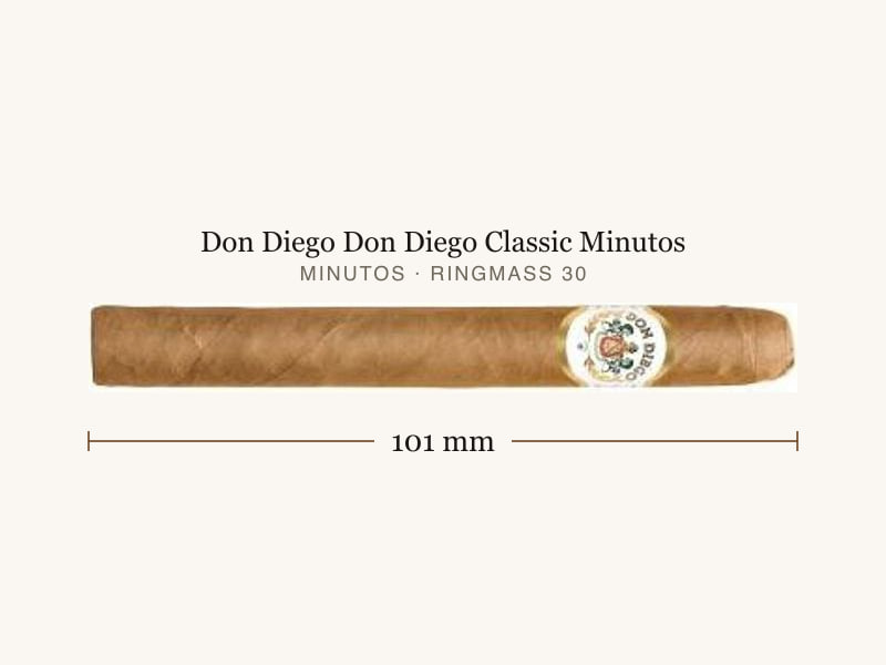 Don Diego Don Diego Classic Minutos, Maßangaben: Länge 101 mm, Ringmaß 30