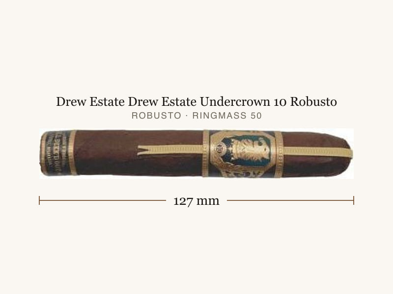 Drew Estate Drew Estate Undercrown 10 Robusto, Maßangaben: Länge 127 mm, Ringmaß 50