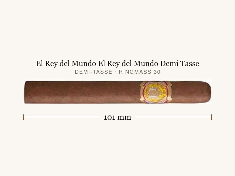 El Rey del Mundo El Rey del Mundo Demi Tasse, Maßangaben: Länge 101 mm, Ringmaß 30