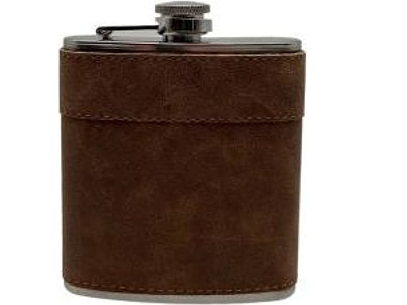 Ohne Marke Flachmann-Set "braun antik", Detailansicht