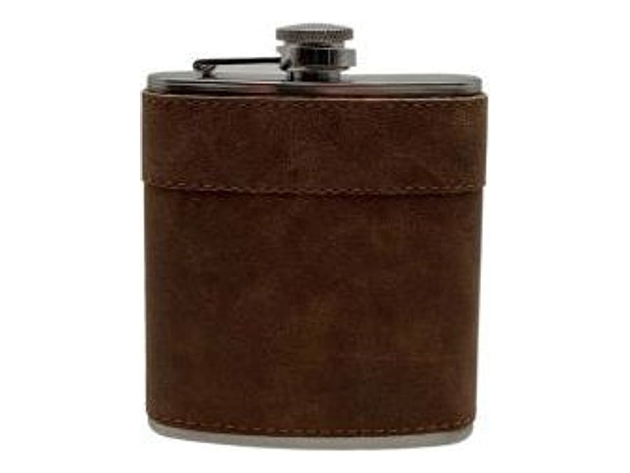 Flachmann-Set "braun antik"