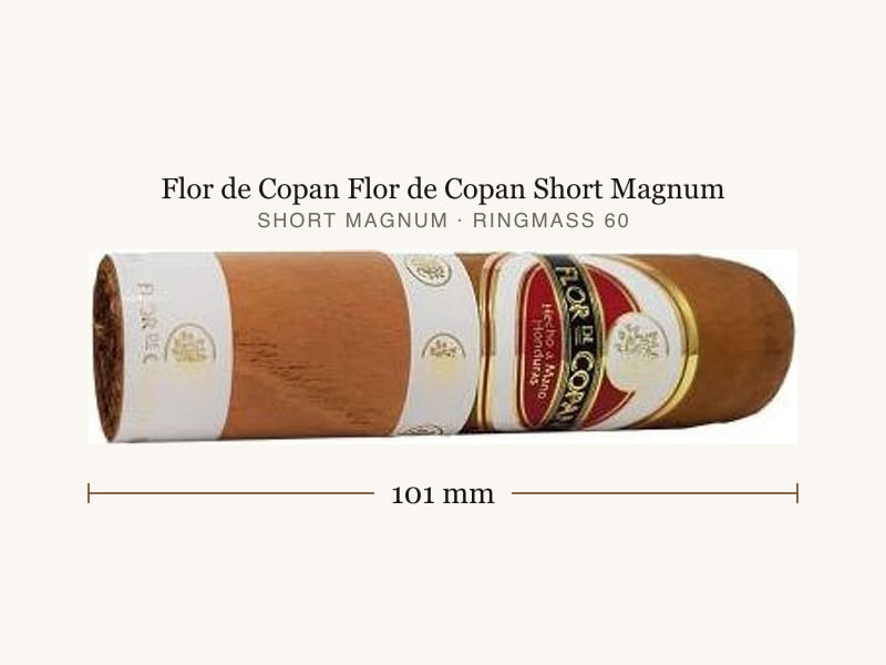 Flor de Copan Flor de Copan Short Magnum, Maßangaben: Länge 101 mm, Ringmaß 60