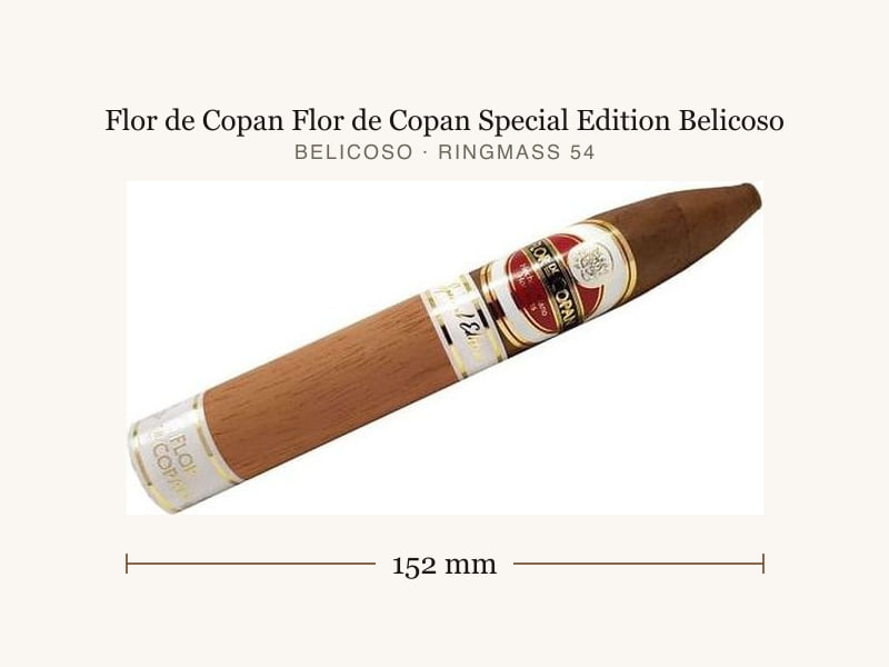 Flor de Copan Flor de Copan Special Edition Belicoso, Maßangaben: Länge 152 mm, Ringmaß 54