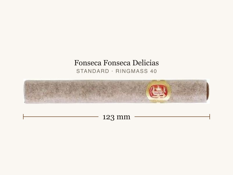Fonseca Fonseca Delicias, Maßangaben: Länge 123 mm, Ringmaß 40