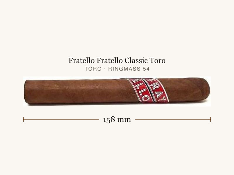 Fratello Fratello Classic Toro, Maßangaben: Länge 158 mm, Ringmaß 54