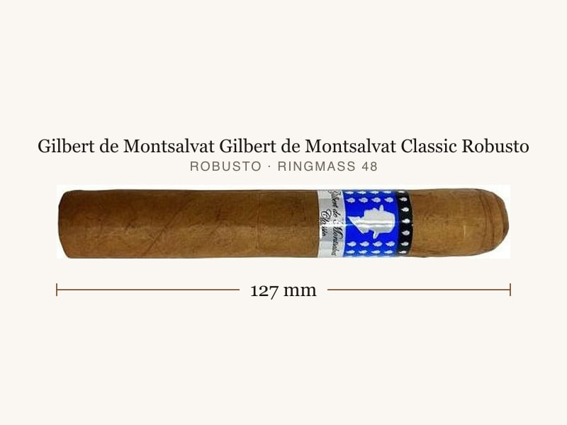Gilbert de Montsalvat Gilbert de Montsalvat Classic Robusto, Maßangaben: Länge 127 mm, Ringmaß 48