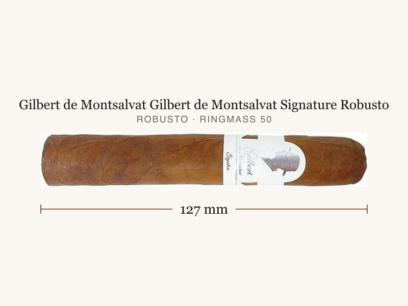 Gilbert de Montsalvat Gilbert de Montsalvat Signature Robusto, Maßangaben: Länge 127 mm, Ringmaß 50