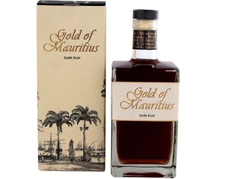 Ohne Marke Gold of Mauritius Dark Rum, Detailansicht
