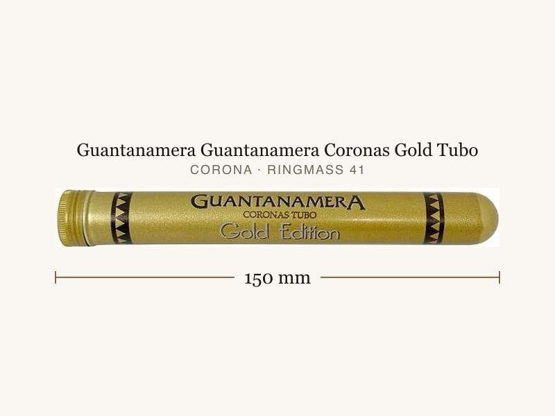 Guantanamera Guantanamera Coronas Gold Tubo, Maßangaben: Länge 150 mm, Ringmaß 41