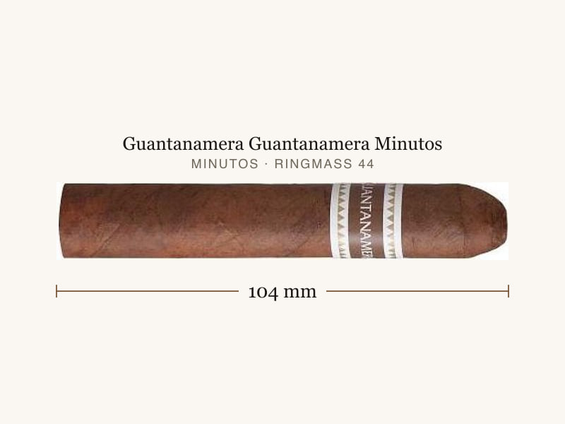 Guantanamera Guantanamera Minutos, Maßangaben: Länge 104 mm, Ringmaß 44