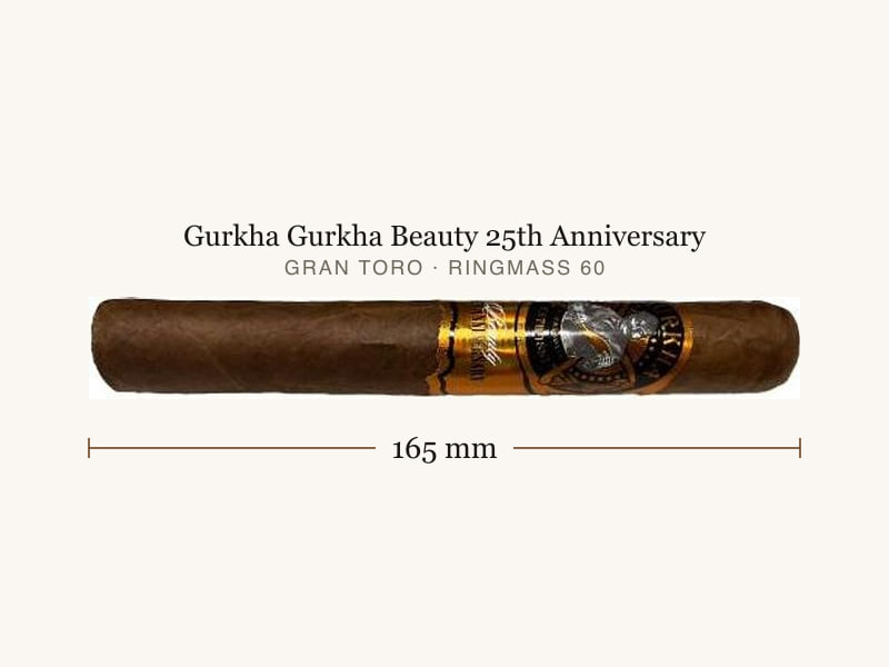 Gurkha Gurkha Beauty 25th Anniversary, Maßangaben: Länge 165 mm, Ringmaß 60