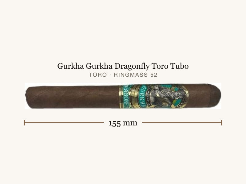 Gurkha Gurkha Dragonfly Toro Tubo, Maßangaben: Länge 155 mm, Ringmaß 52