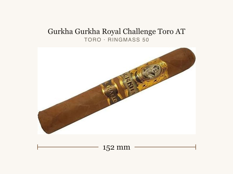 Gurkha Gurkha Royal Challenge Toro AT, Maßangaben: Länge 152 mm, Ringmaß 50