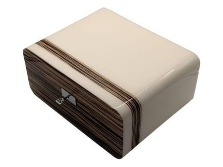 Ansicht 1 von 2 anzeigen: Guy Janot Classic Humidor Zebrano Weiß - 50 Zigarren