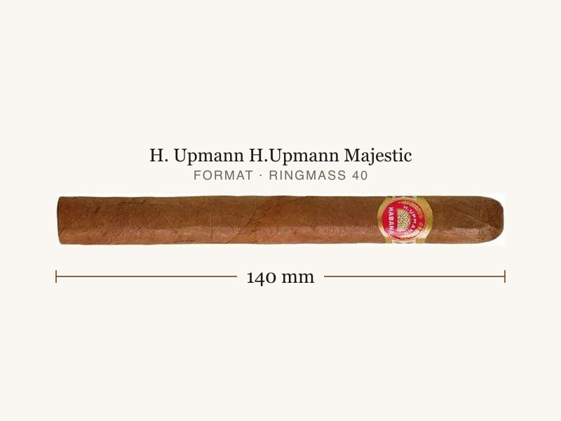 H. Upmann H.Upmann Majestic, Maßangaben: Länge 140 mm, Ringmaß 40