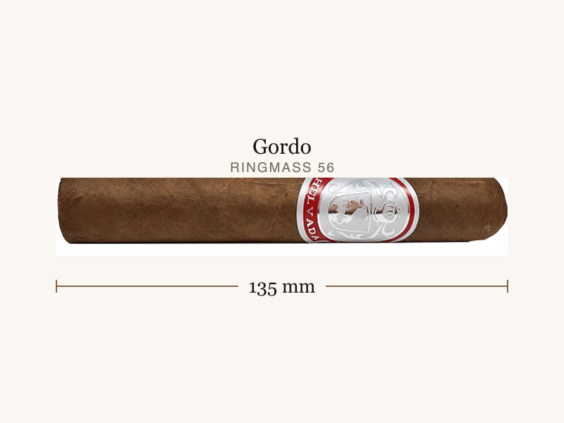 Helvada Helvada 70 Gordo, Maßangaben: Länge 135 mm, Ringmaß 56