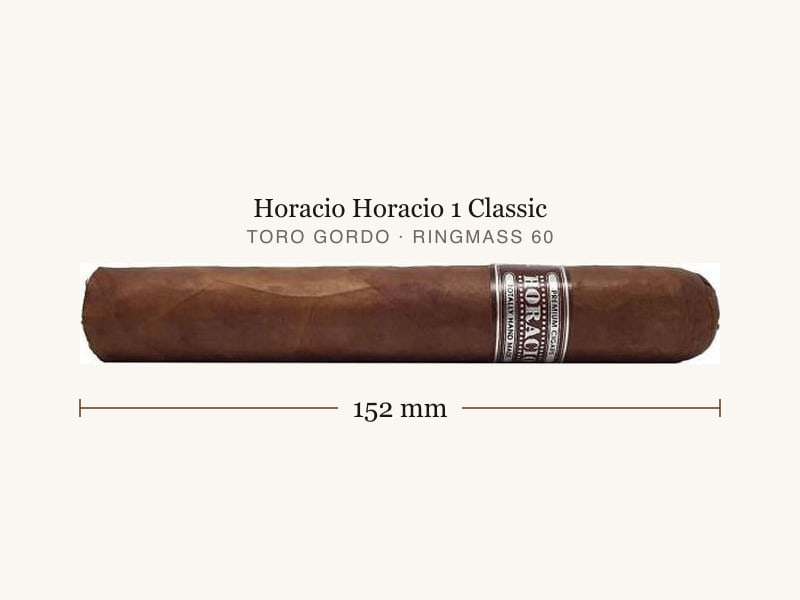 Horacio Horacio 1 Classic, Maßangaben: Länge 152 mm, Ringmaß 60