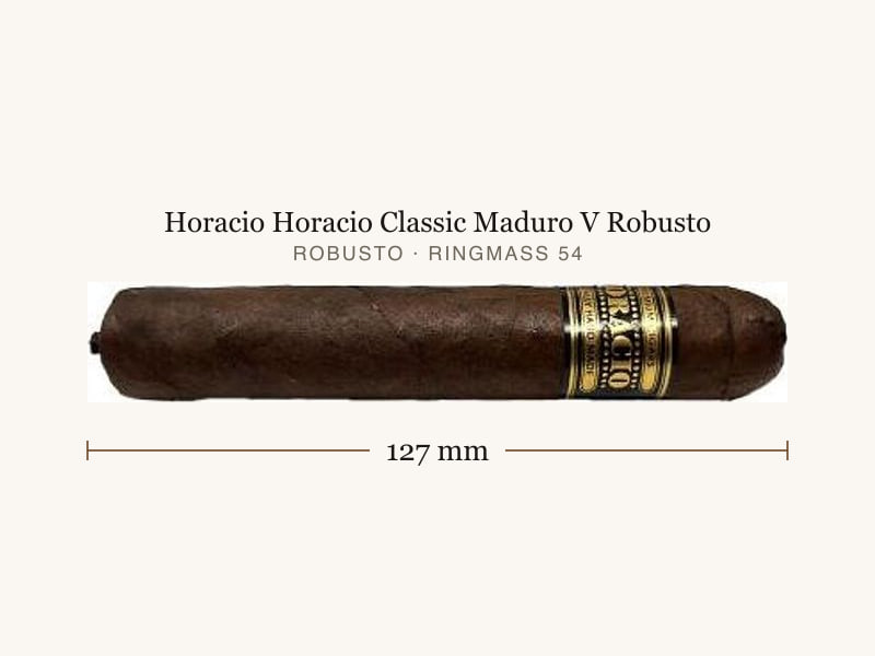 Horacio Horacio Classic Maduro V Robusto, Maßangaben: Länge 127 mm, Ringmaß 54