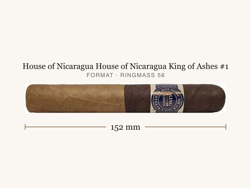 House of Nicaragua House of Nicaragua King of Ashes #1, Maßangaben: Länge 152 mm, Ringmaß 56